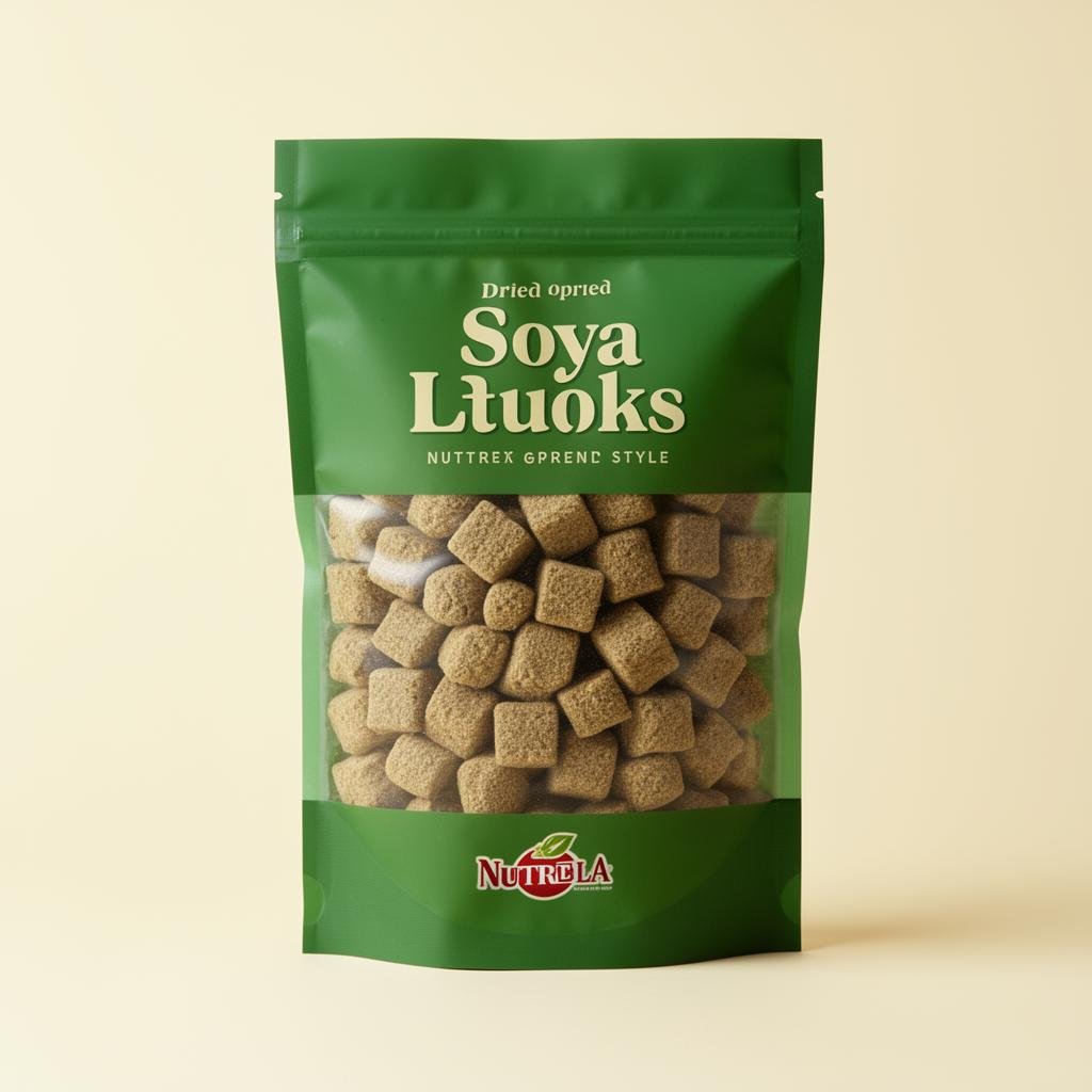 Soya chunks packaging